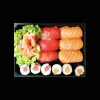 Zalm en tonijn box 12 stuks